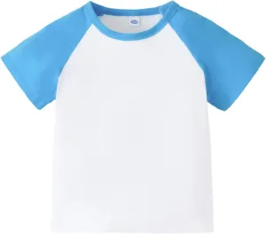 1-6Y Baby Baseball Tee Toddler Boys Girls Raglan T Shirt Kids Blouse Short Long Sleeve Casual Tops