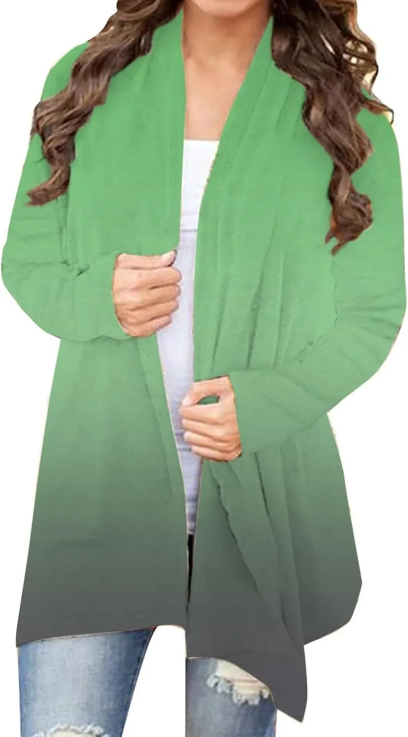 Cardigans Kimono for Women Loose Shawl Tops Knitting Cardigan Open Front Warm Sweater Outwear Coats Knitted Jacket Coat