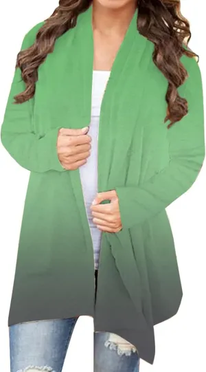 Cardigans Kimono for Women Loose Shawl Tops Knitting Cardigan Open Front Warm Sweater Outwear Coats Knitted Jacket Coat