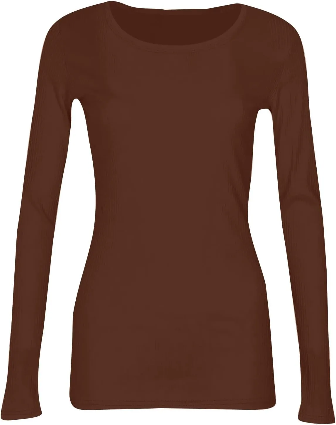 Going Out Tops for Women Y2K Long Sleeve Lightweight Tops Ribbed Crew Neck Shirts Winter Trendy Travel Clothes
