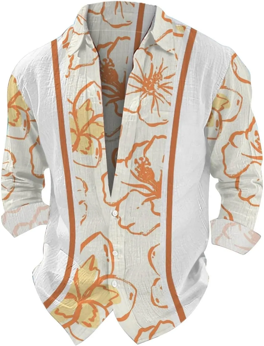 Hawaiian Shirt for Mens 2025 Fashion Tropical Beach Aloha Shirts Summer Button Down Short Sleeve Novelty Printed Tops