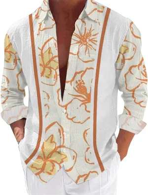 Hawaiian Shirt for Mens 2025 Fashion Tropical Beach Aloha Shirts Summer Button Down Short Sleeve Novelty Printed Tops