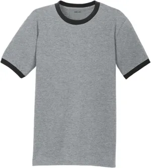 Joe's USA Men's Soft 5.4-Oz 100% Cotton Ringer T-Shirts in Adult Sizes: S-4XL