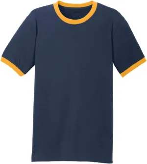 Joe's USA Men's Soft 5.4-Oz 100% Cotton Ringer T-Shirts in Adult Sizes: S-4XL