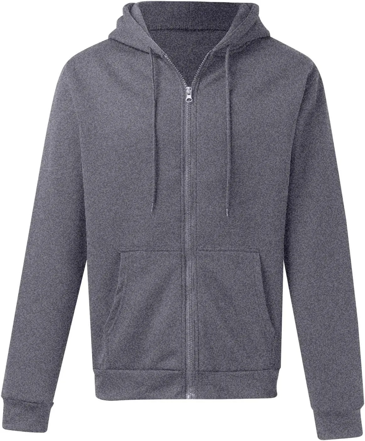 Mens Lightweight Zip Up Hoodie Drop Shoulder Long Sleeve Oversized Jacket Teens Trendy Fashion Athletic Fleece Tops