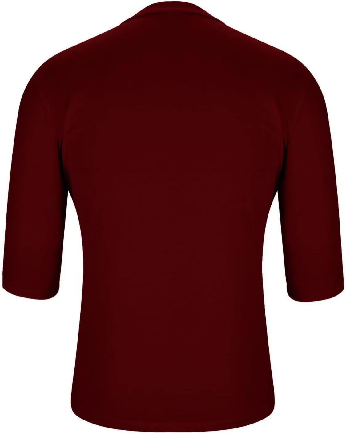 Mens Plus Size Solid Color T-Shirts Casual Crewneck 3/4 Sleeve Shirts 2025 Summer Tops Basic Pullover Workout Tees