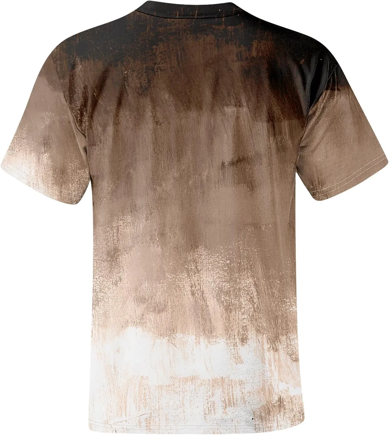 Men's Tee Shirts Casual Gradient Print Tshirts Short Sleeve Crewneck Loose Oversized Summer Beach T Shirts, S-5XL