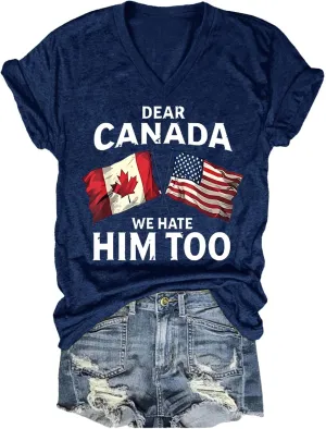Resist Womens Tops Subtle Political Frog Dragonfly Turtle Short Sleeve Shirts for Women Hate Him Too Funny Shirt