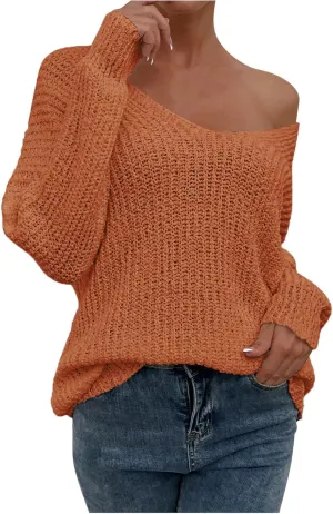 Women's Long Sleeve V Neck Cable Knit Sweater Preppy Jumper 2025 Spring Pullover Ladies Dressya Casual Outfits